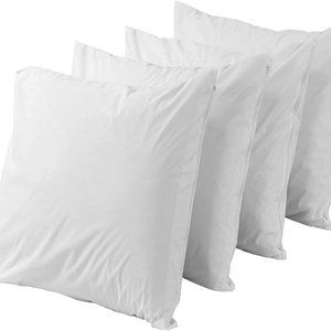 4 Pack Pillow Protectors Zippered King 20x36 Inches Smooth 5060545020739